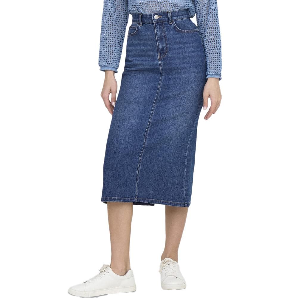 Jupe Mi-longue Bleu Femme Only Marcella 1