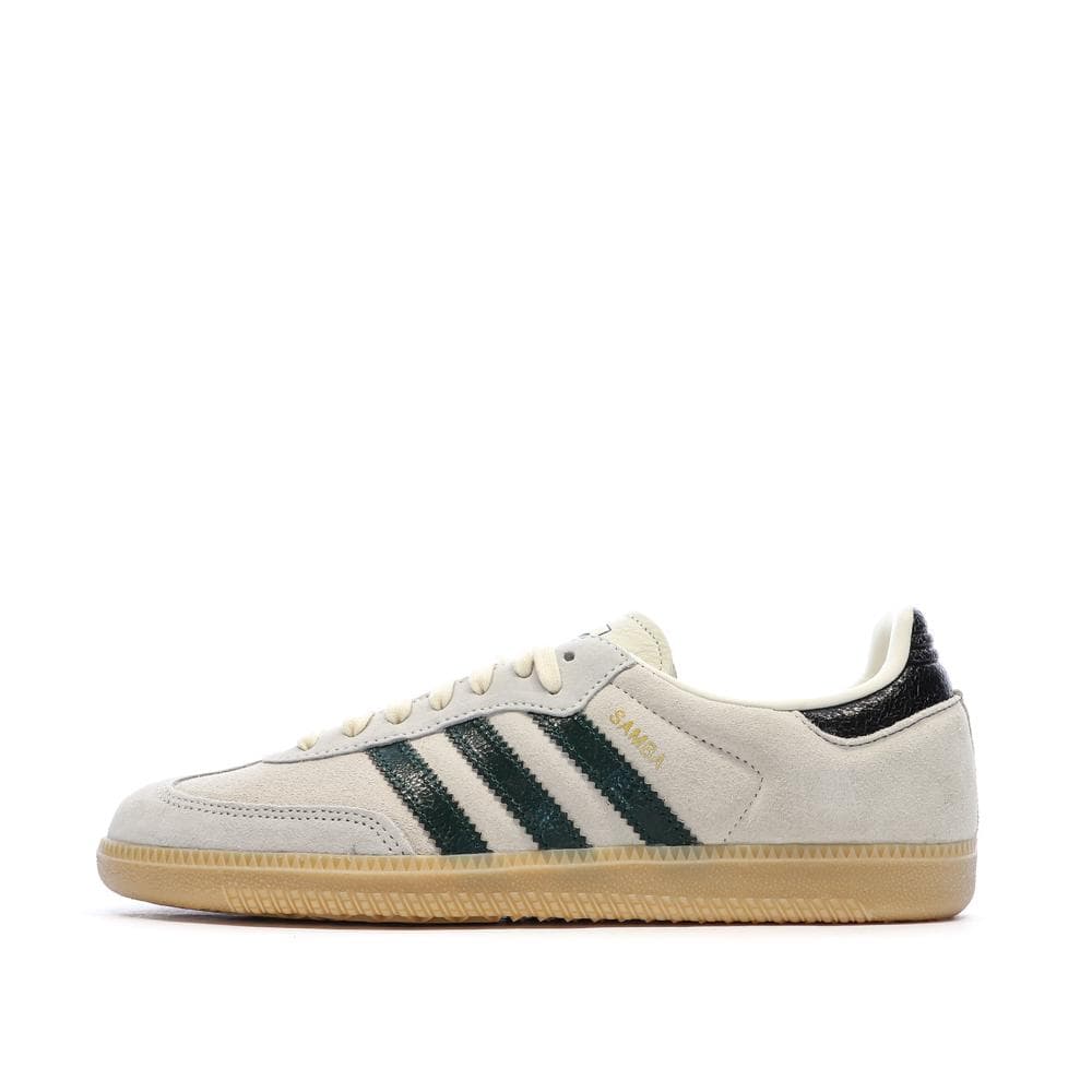 Baskets Écru/Vert Femme Adidas Samba 1