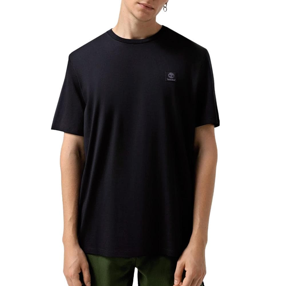 T-Shirt Noir Homme Timberland Sleeve Badge 1