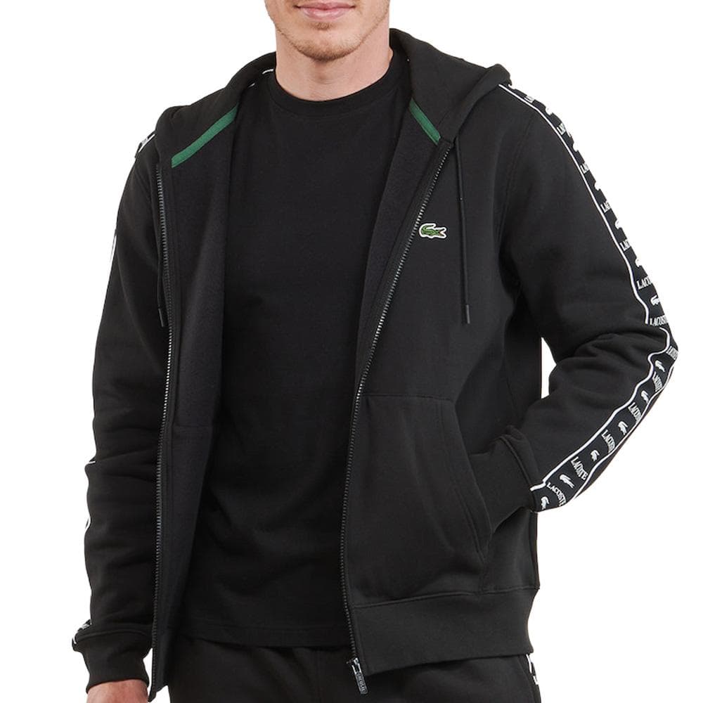 Sweat Zippé Noir Homme Lacoste SH7457 1