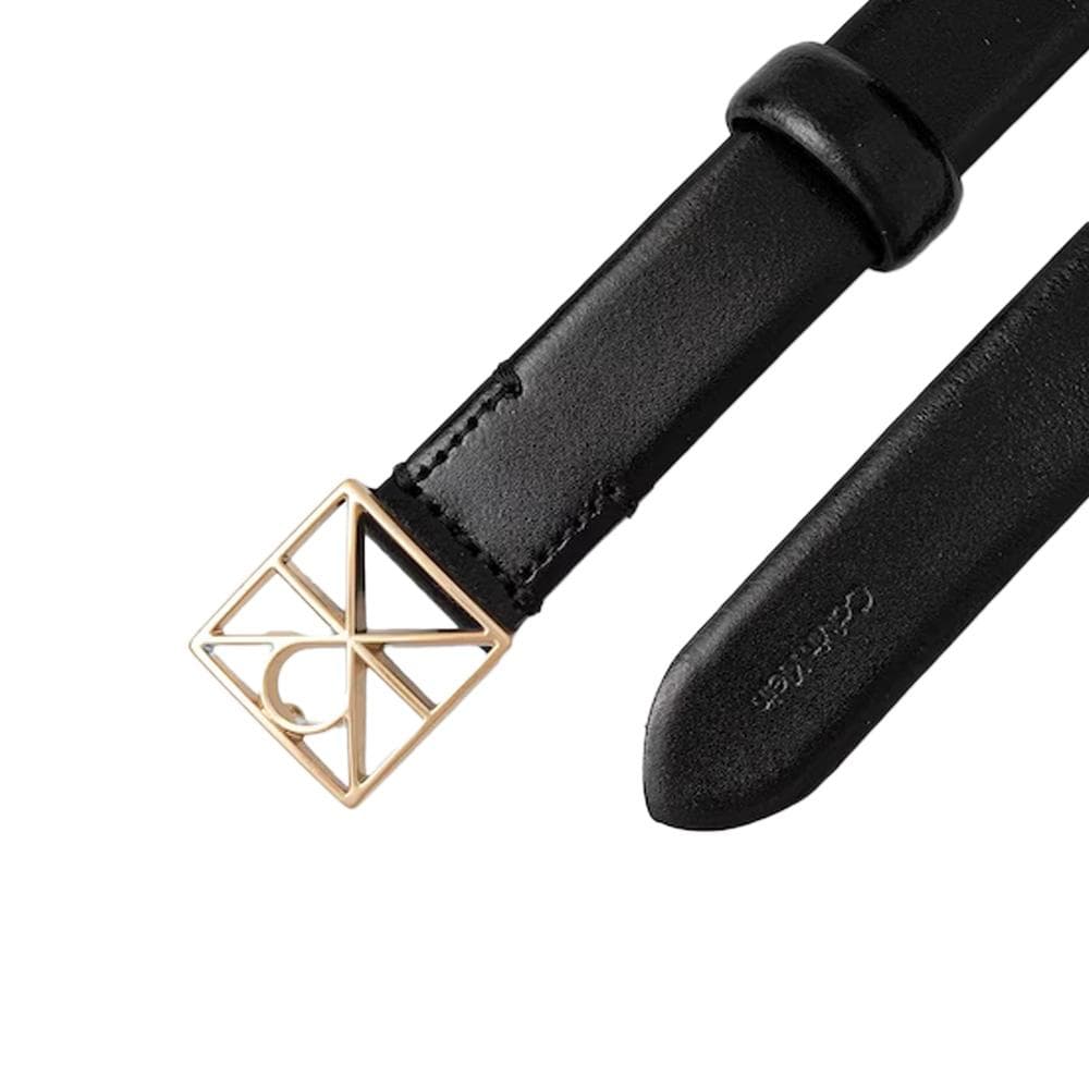 Ceinture Noire Femme Calvin Klein Jeans Emblem - T 2