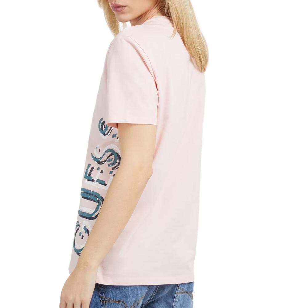 T-shirt Rose Homme Guess Vertical 2