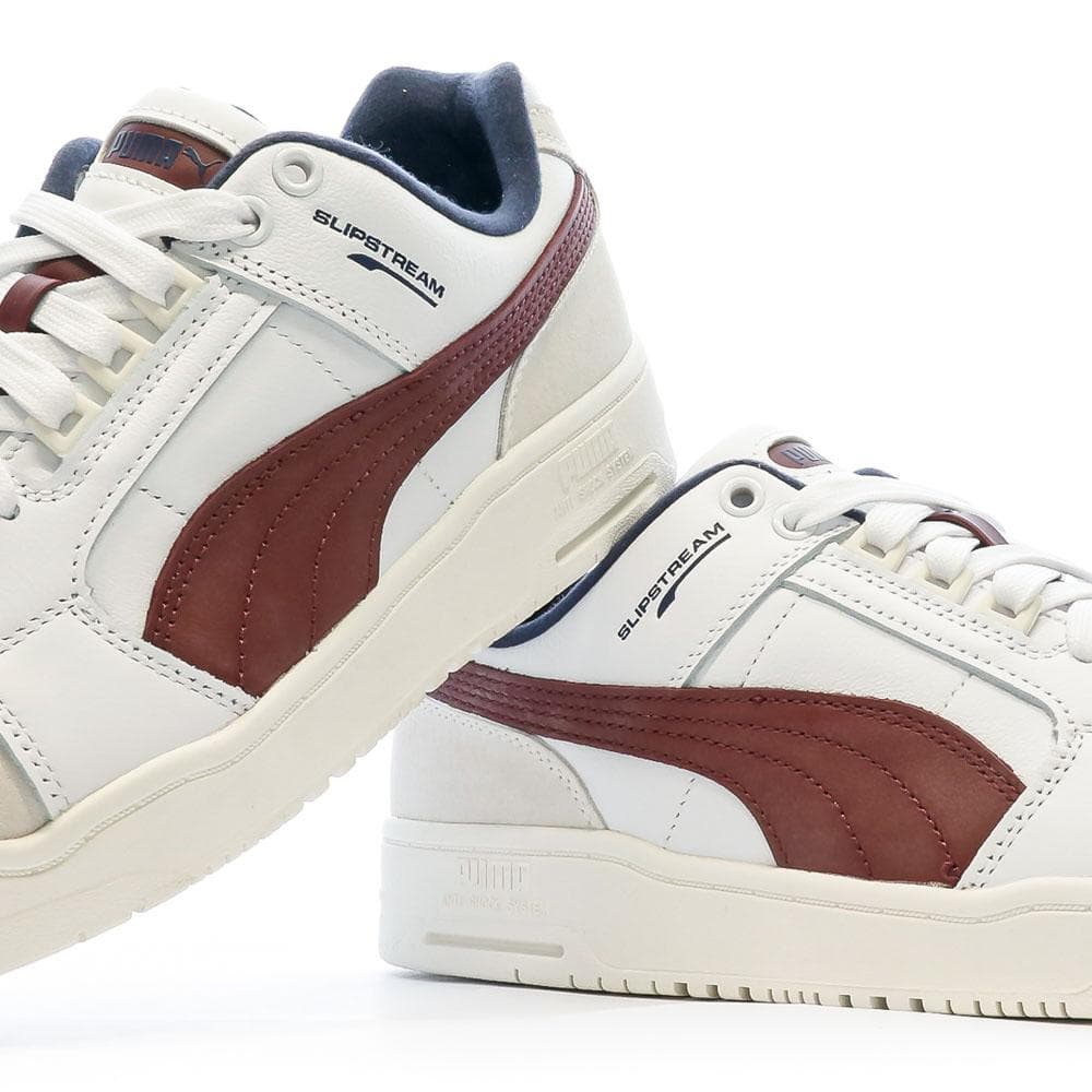 Baskets Blanc/Bordeaux Homme Puma Slipstream Lo Retro 7