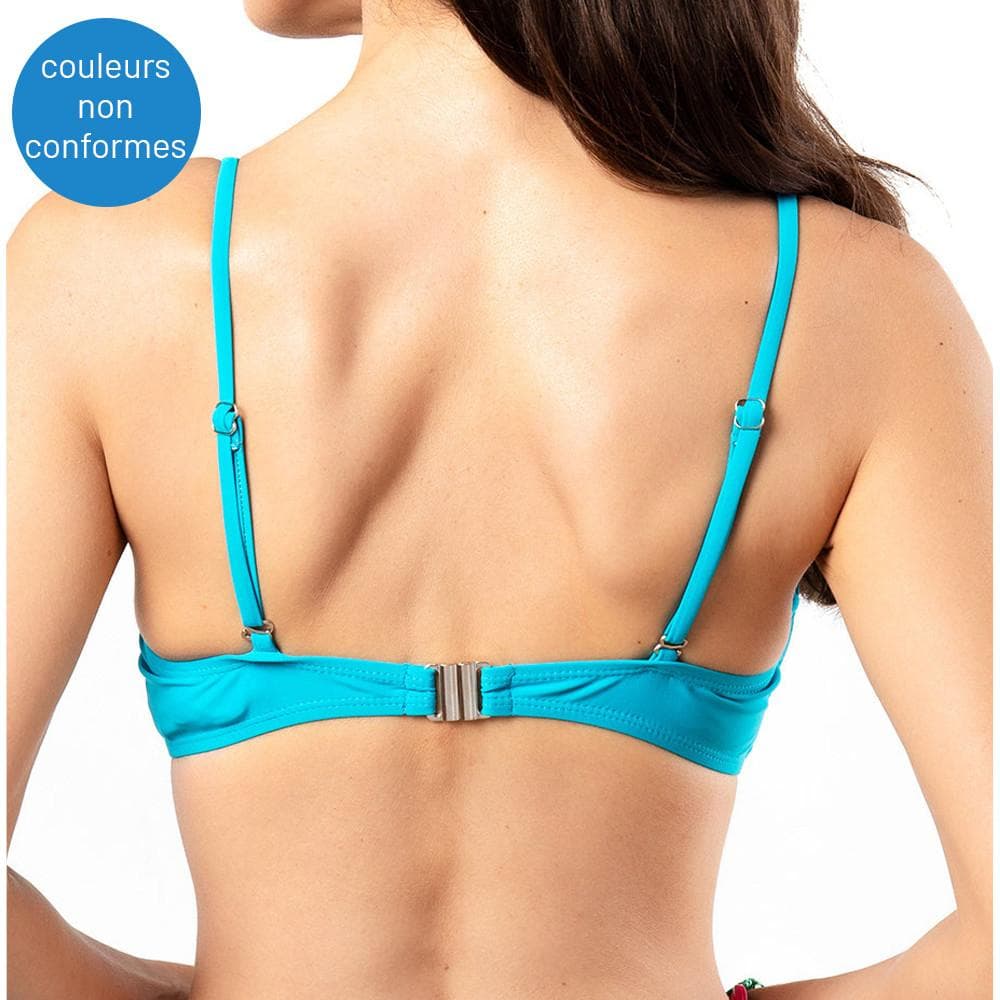 Haut de Bikini Bandeau à motifs Turquoise Femme Sun Project 2831 2
