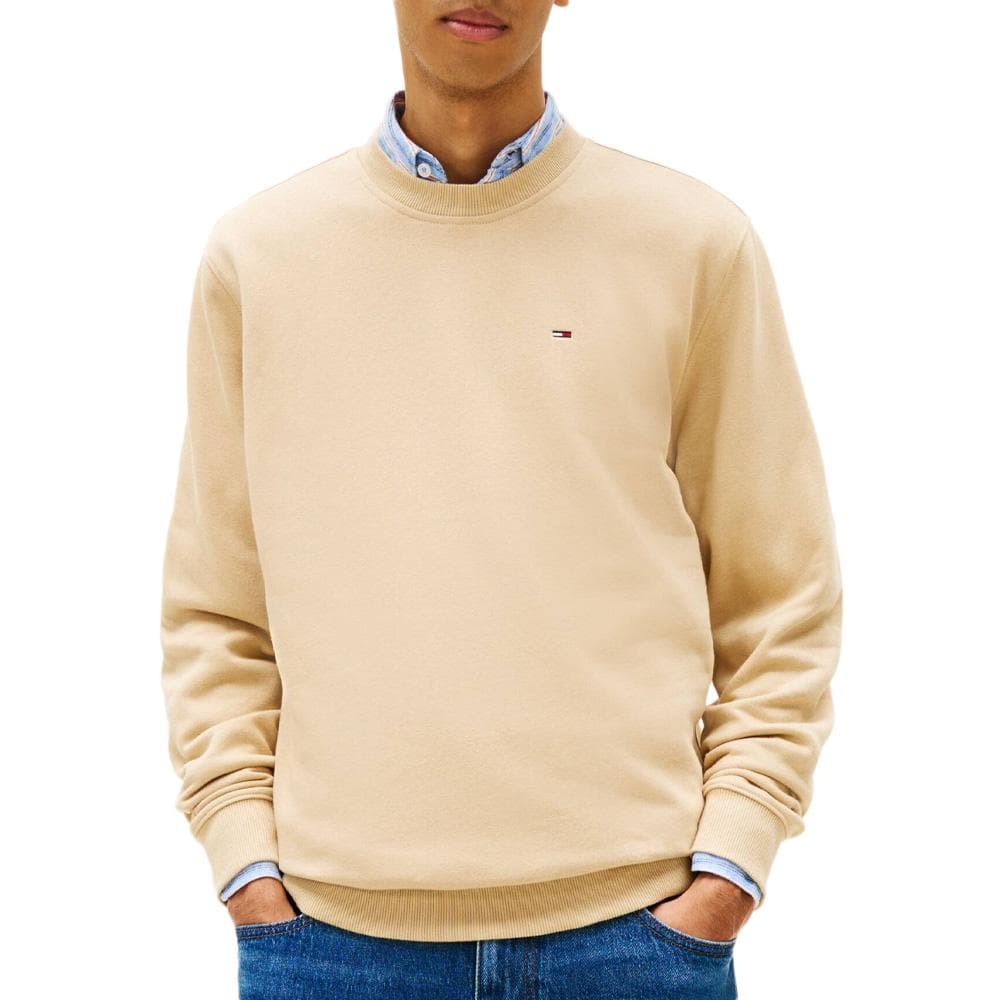 Sweat Beige Homme Tommy Hilfiger Reg Flag Crewsp 1