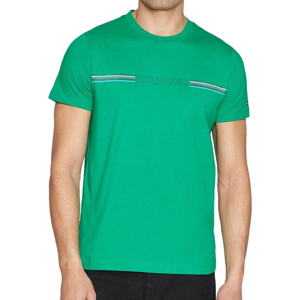 T-shirt Vert Homme Tommy Hilfiger MW0MW34428 1