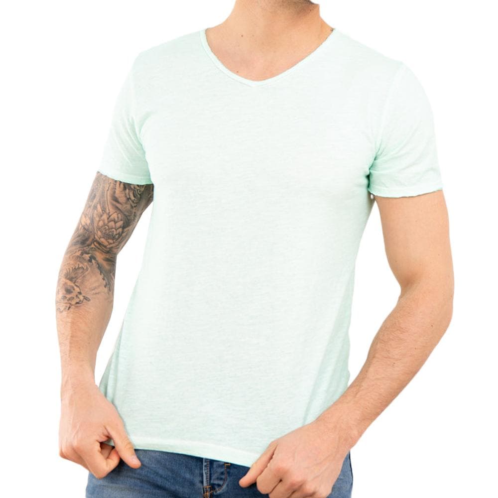 T-shirt Vert d'Eau Homme Paname Brothers Tom 1