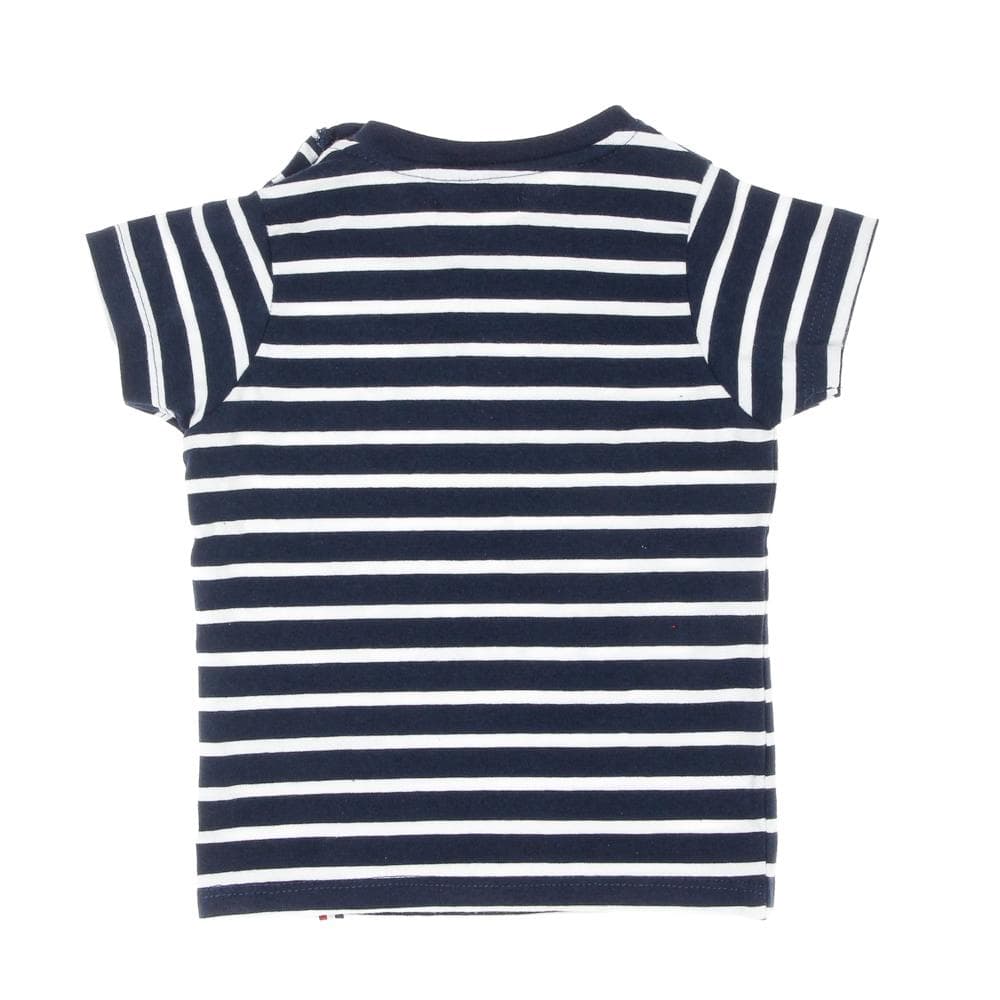 T-shirt Blanc/Marine Garçon Little Marcel LMEV0020 4