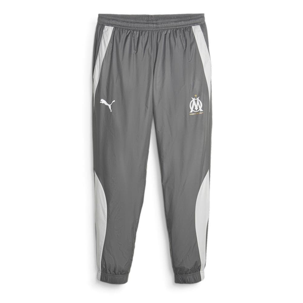OM Pantalon de foot Gris Homme Puma Licensed Prematch 1
