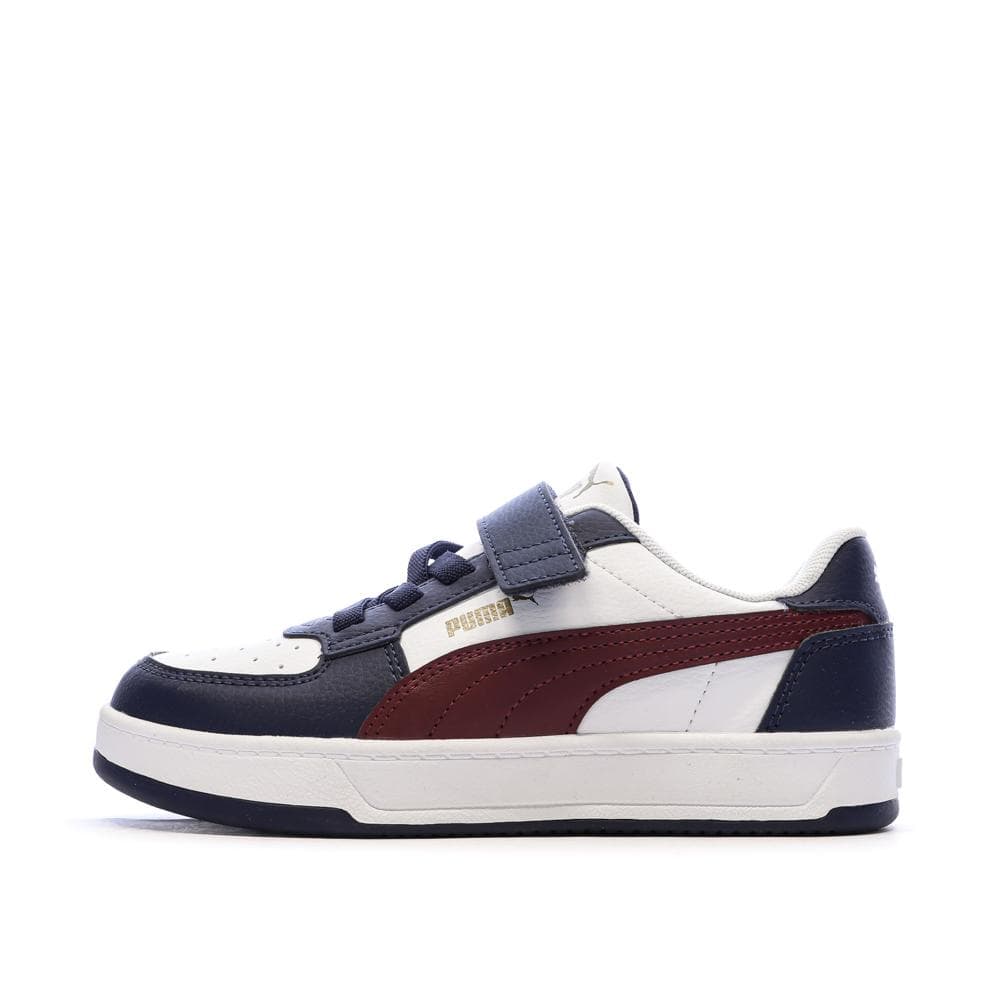 Baskets Blanches/Marine Garçon Puma Caven 1