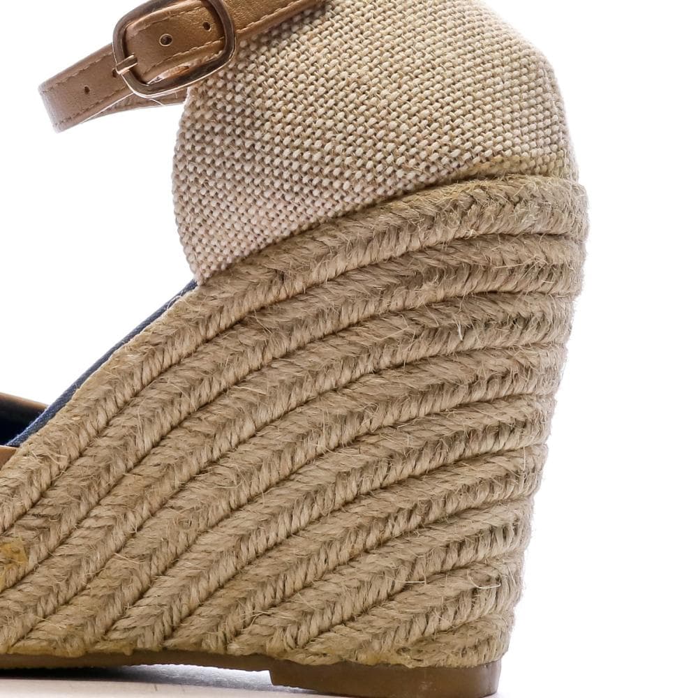 Sandales Compensées Marron/Fleurs Femme Beppi 7