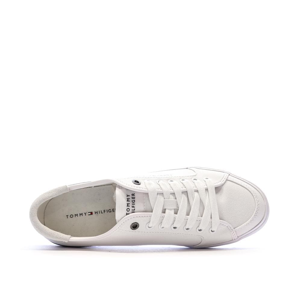 Baskets Blanches Homme Tommy Hilfiger Core Corporate Vulc 4