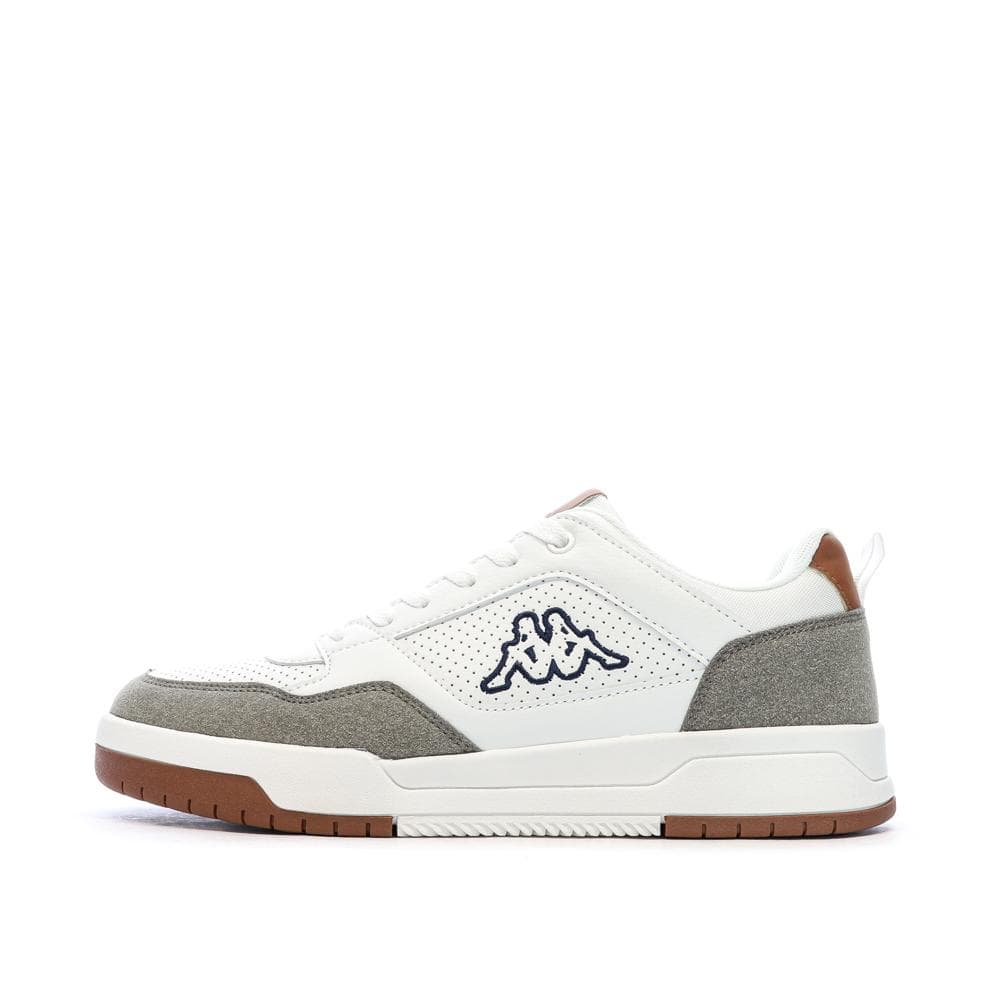 Baskets Blanches/Taupes Homme Kappa Logo Manis 1