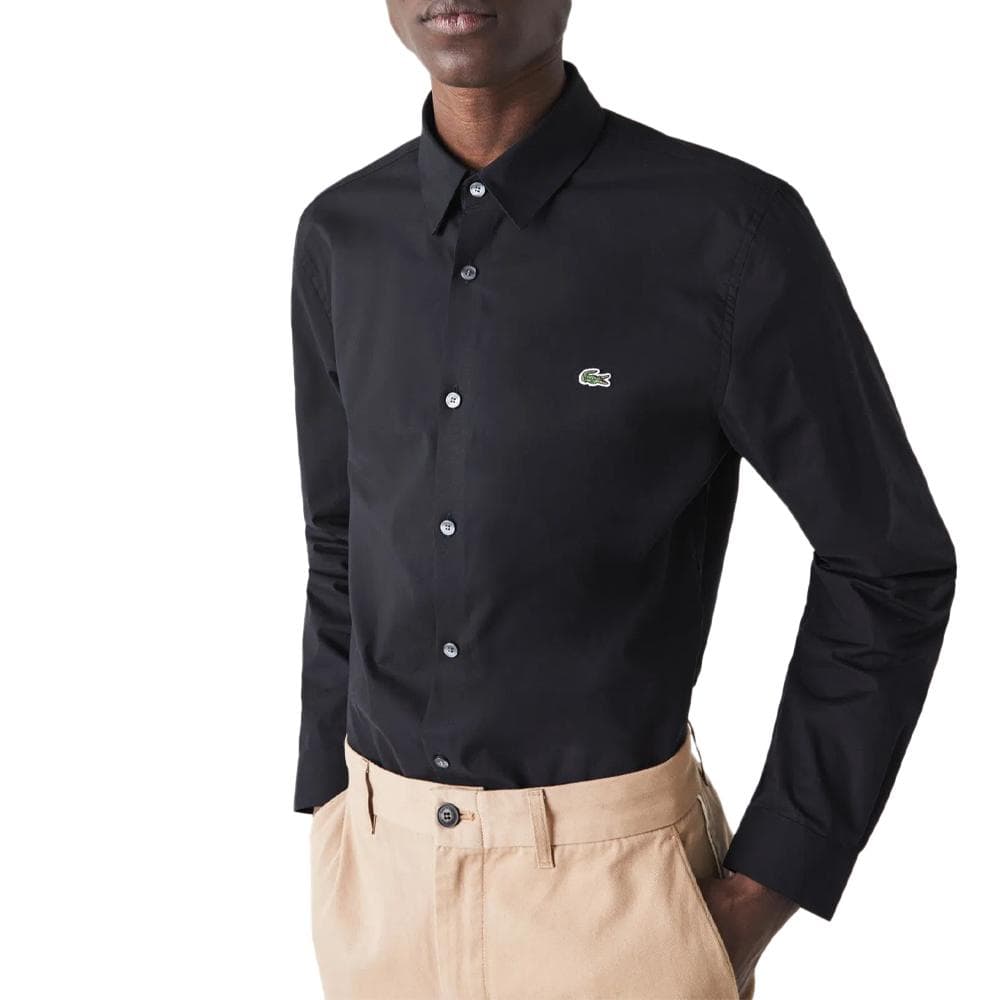 Chemise Manches Longues Noires Homme Lacoste CH2668 1