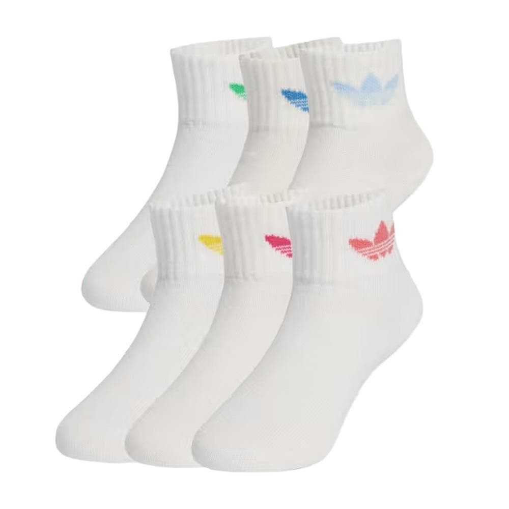x6 Paires de Chaussettes Blanches Fille Adidas JC8541 1