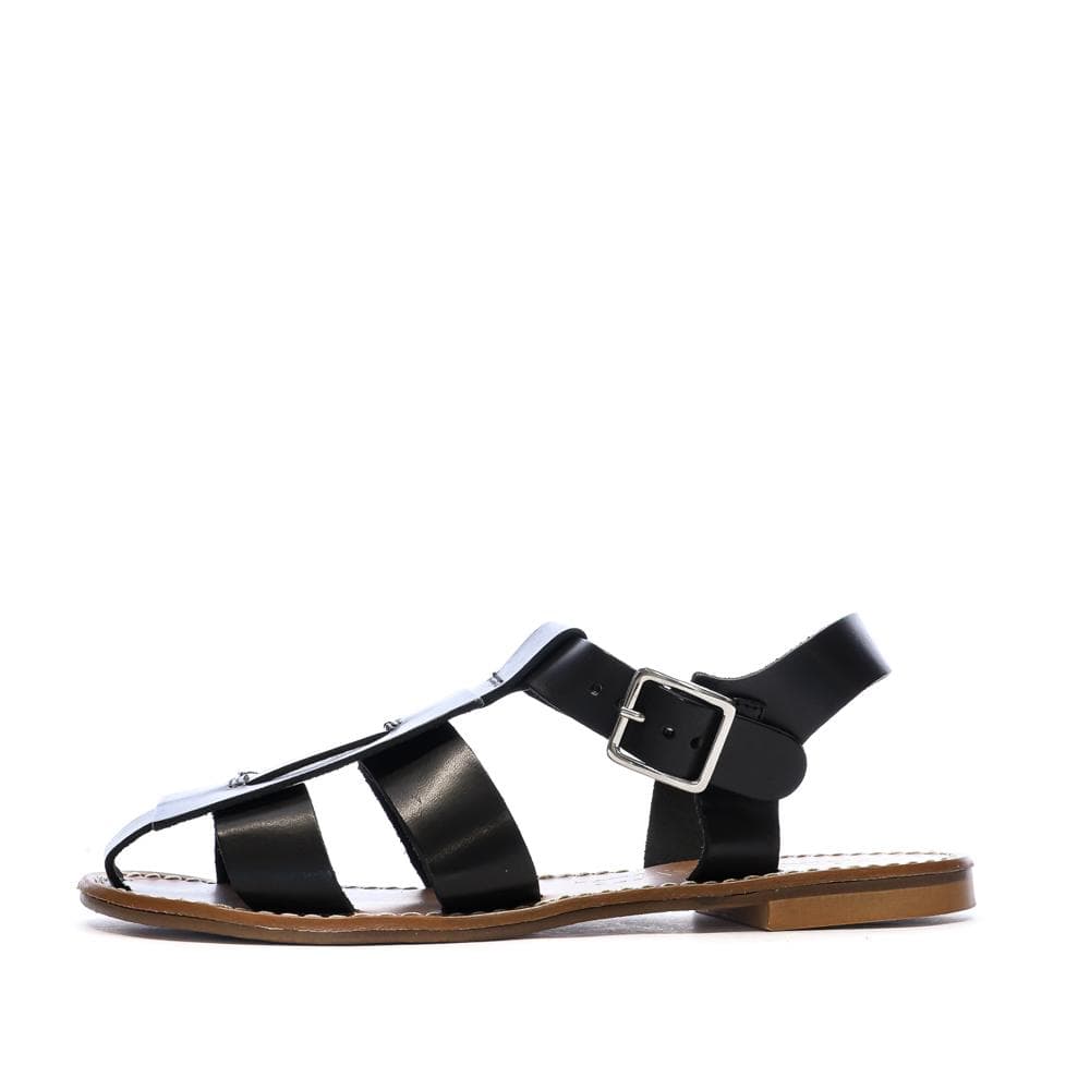 Sandales Noires Femme Pare Gabia Axpe 1