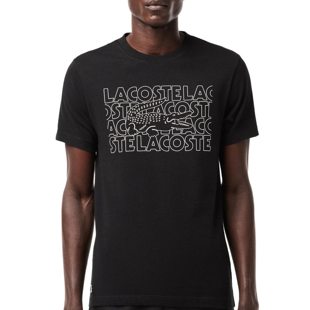 T-shirt Noir Homme Lacoste TH7505 1
