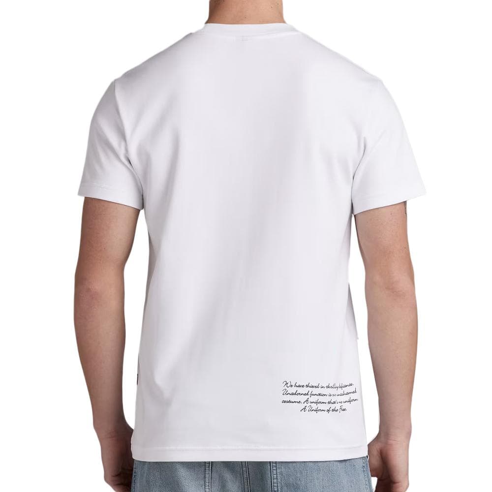 T-shirt Blanc Homme G-Star Raw D23897 2