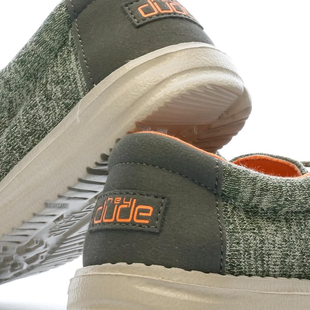 Chaussures Grises/Kaki Garçon Hey Dude Wally Youth 7