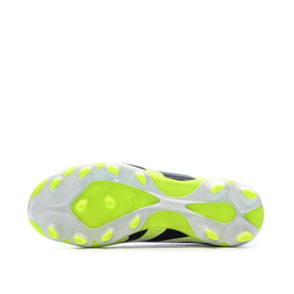 Chaussures de Foot Blanc/Noir/Jaune Junior Adidas Predator League MG 5