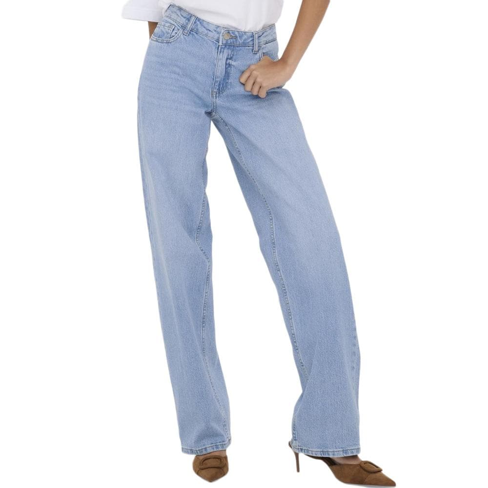 Jean Droit Taille Basse Bleu Clair Femme JDY Katie 1006 1