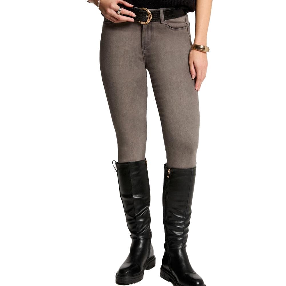 Jean Slim Gris/Marroné Femme Morgan POM 2