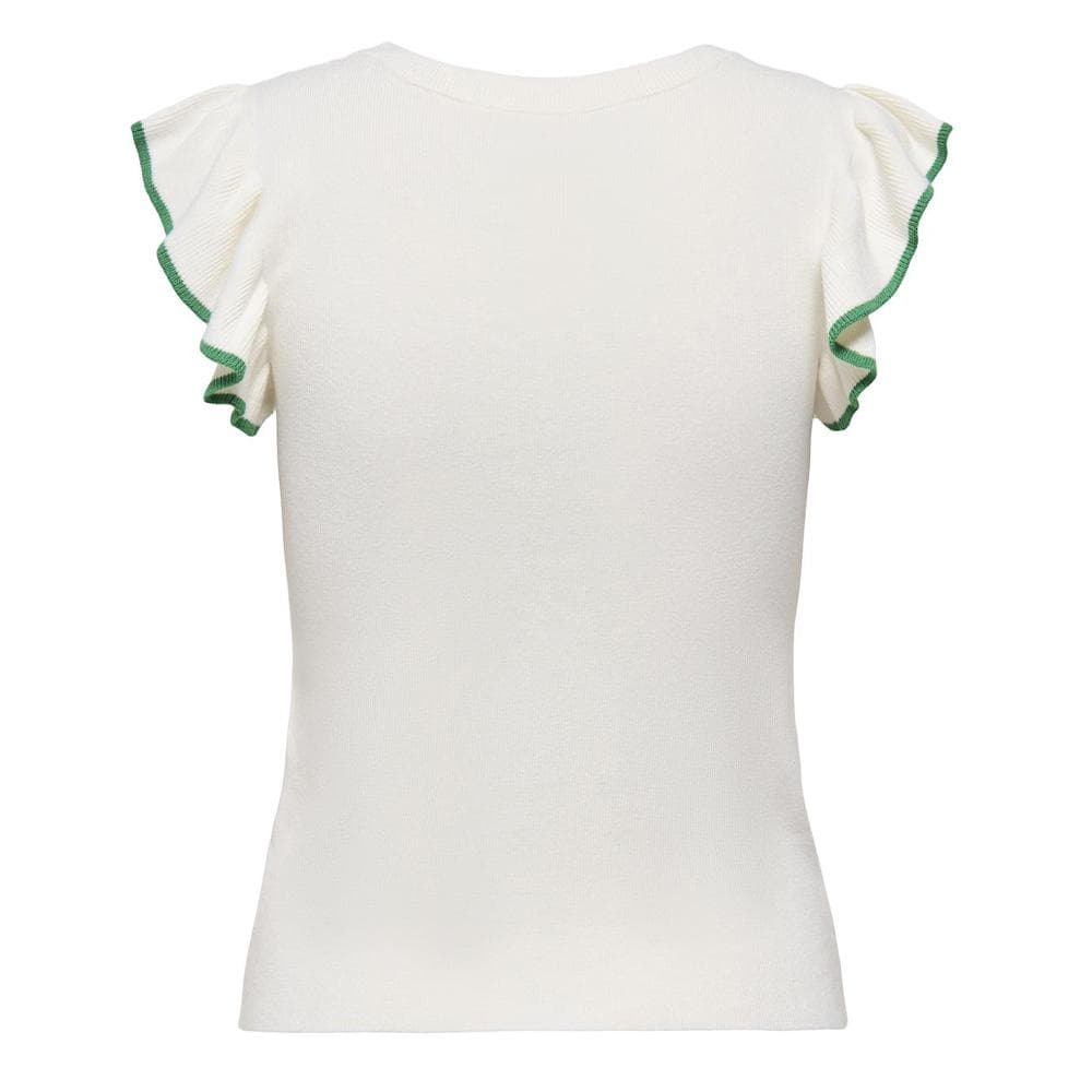 T-Shirt Blanc/Vert Femme JDY Adele 2