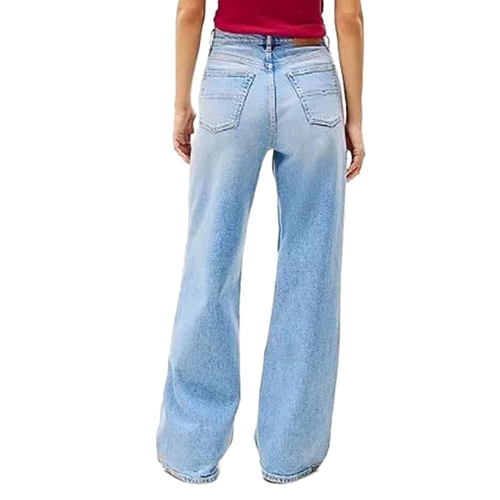 Jean Ample Bleu Délavé Femme Tommy Hilfiger Bi0112 2
