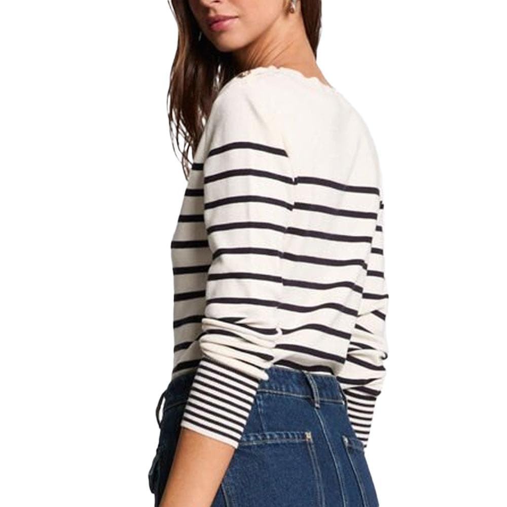Pull Beige/Marine Femme Morgan Jauge 2