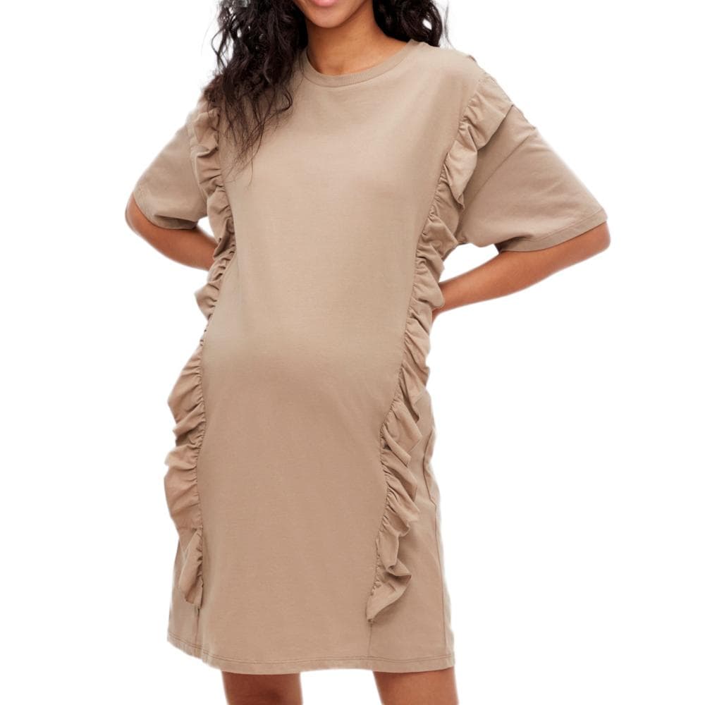 Robe de Grossesse Beige Femme Mamalicious Kaisy Vita 1