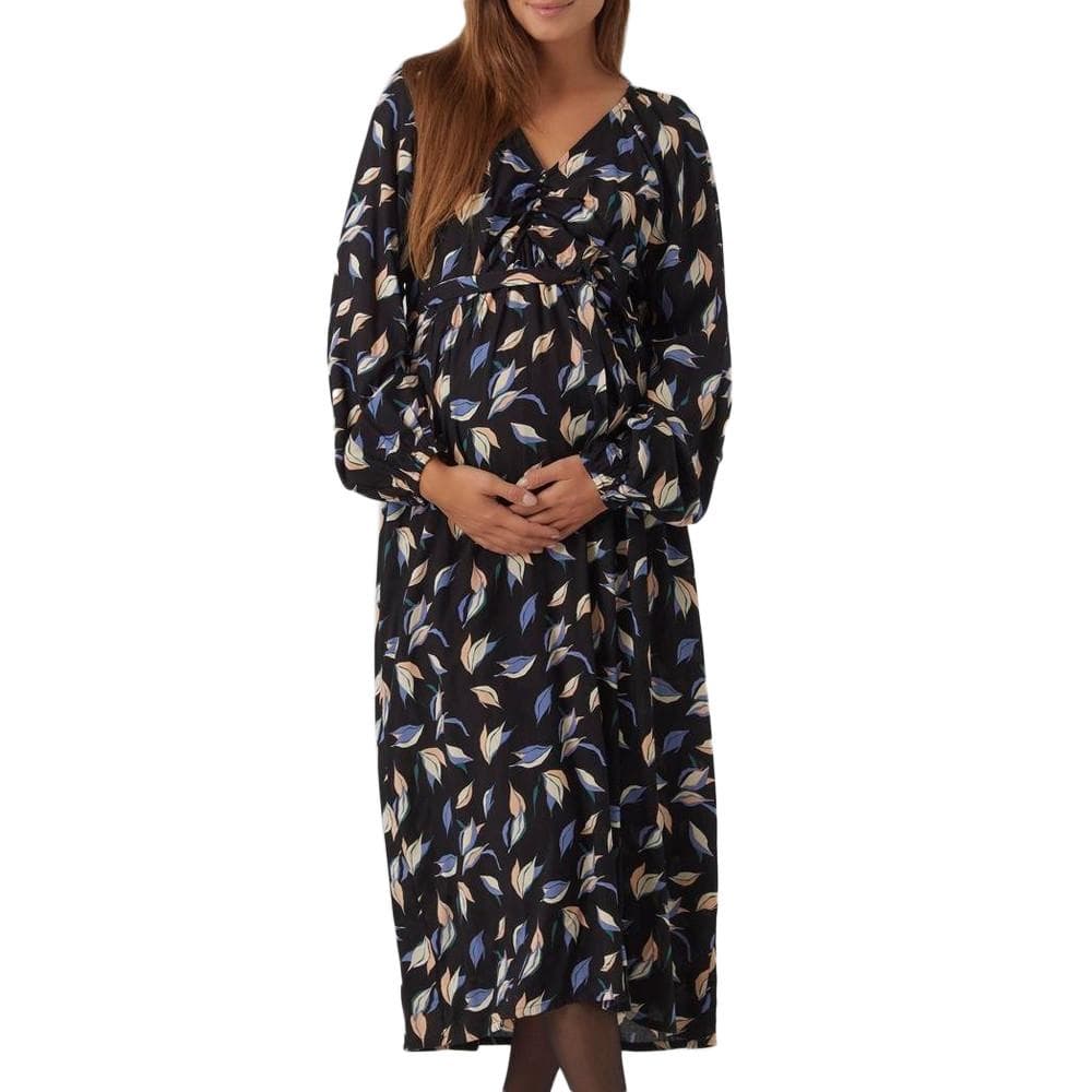 Robe de grossesse Noire Femme Mamalicious Sola 1