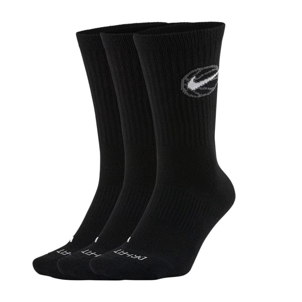 x3 Paires de Chaussettes Noires Femme Nike DA2123 1