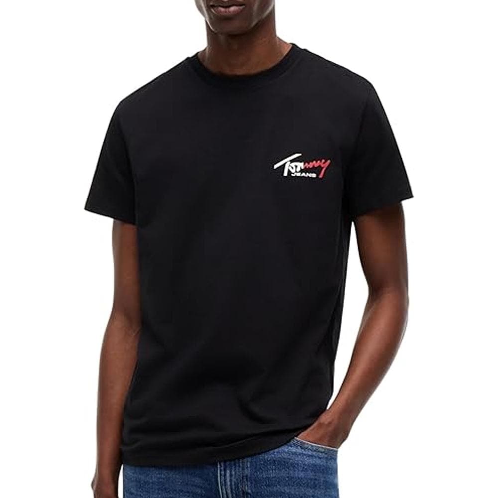 T-Shirt Noir Homme Tommy Hilfiger Slim 1