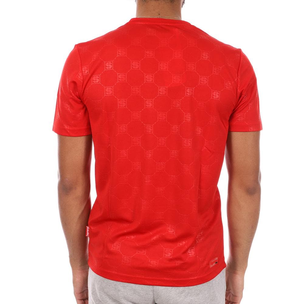 T-shirt Rouge Homme Supreme Grip Leaves 2