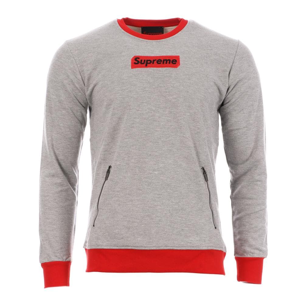 Sweat Gris Homme Supreme Grip Charm 1