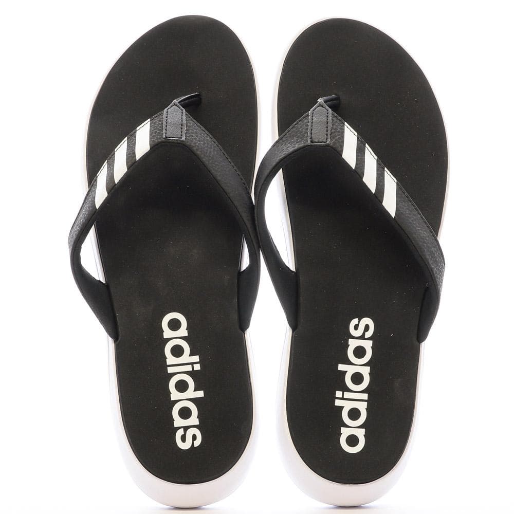 Tongs Noires/Blanches Homme Adidas Comfort Flip 3