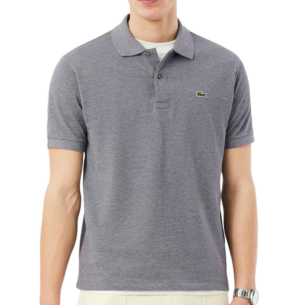 Polo Gris Clair Chiné Homme Lacoste Polo Classic Fit 1
