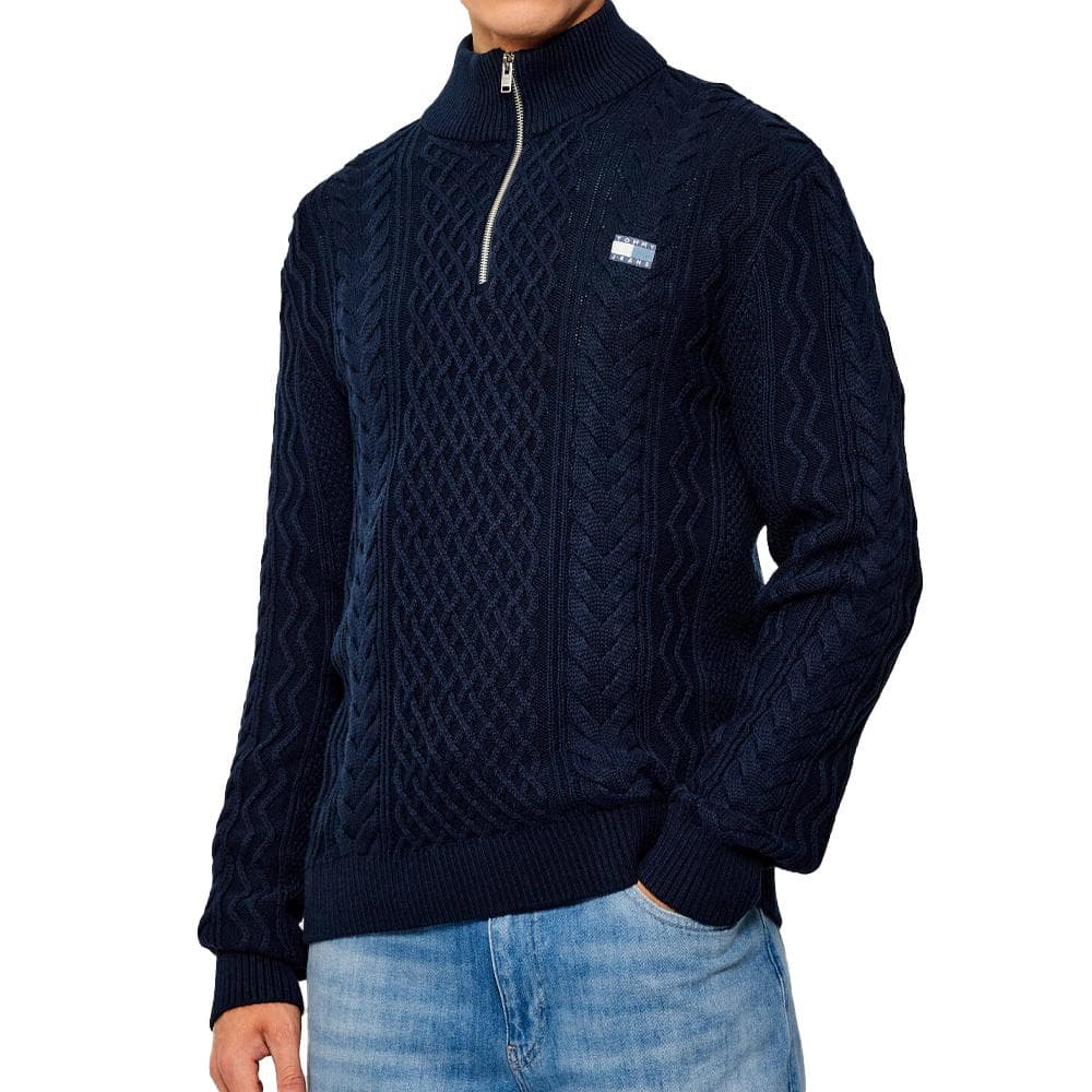 Pull Marine Homme Tommy Hilfiger Cable 1