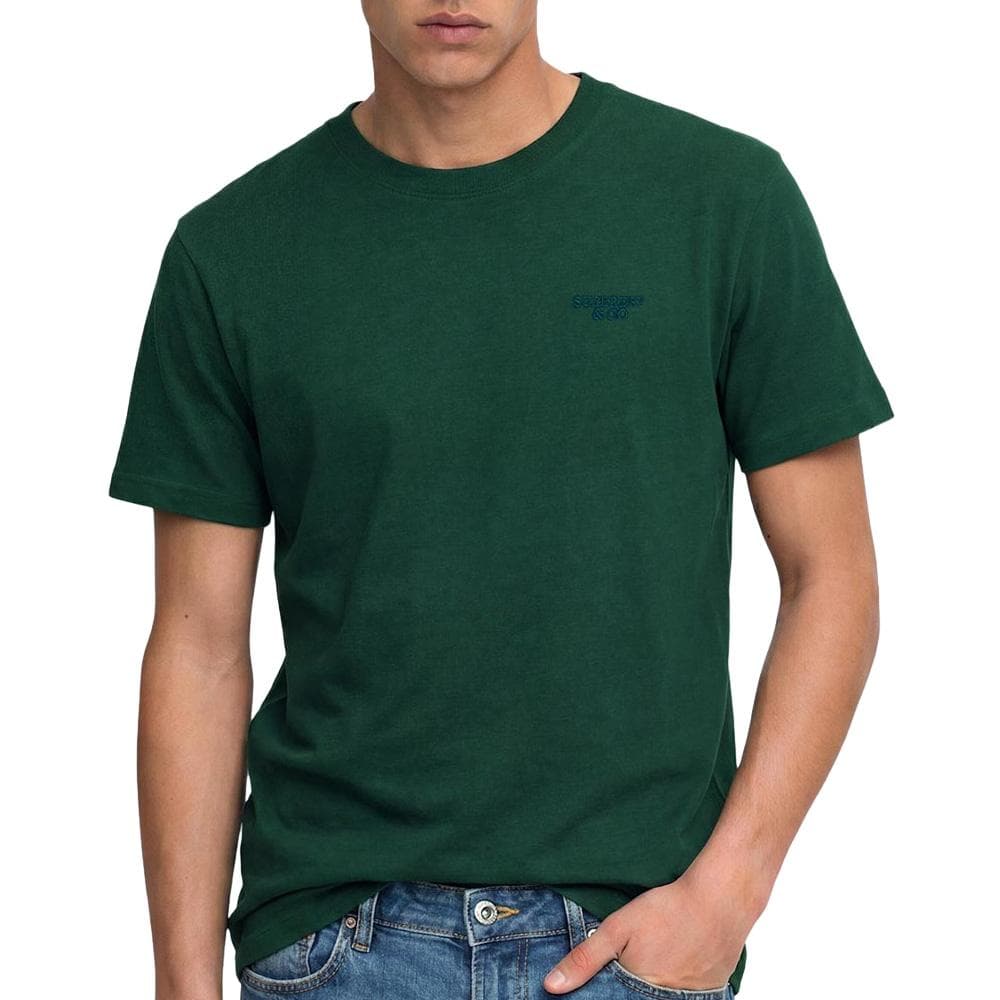 T-Shirt Vert Forêt Homme Superdry Essential 1