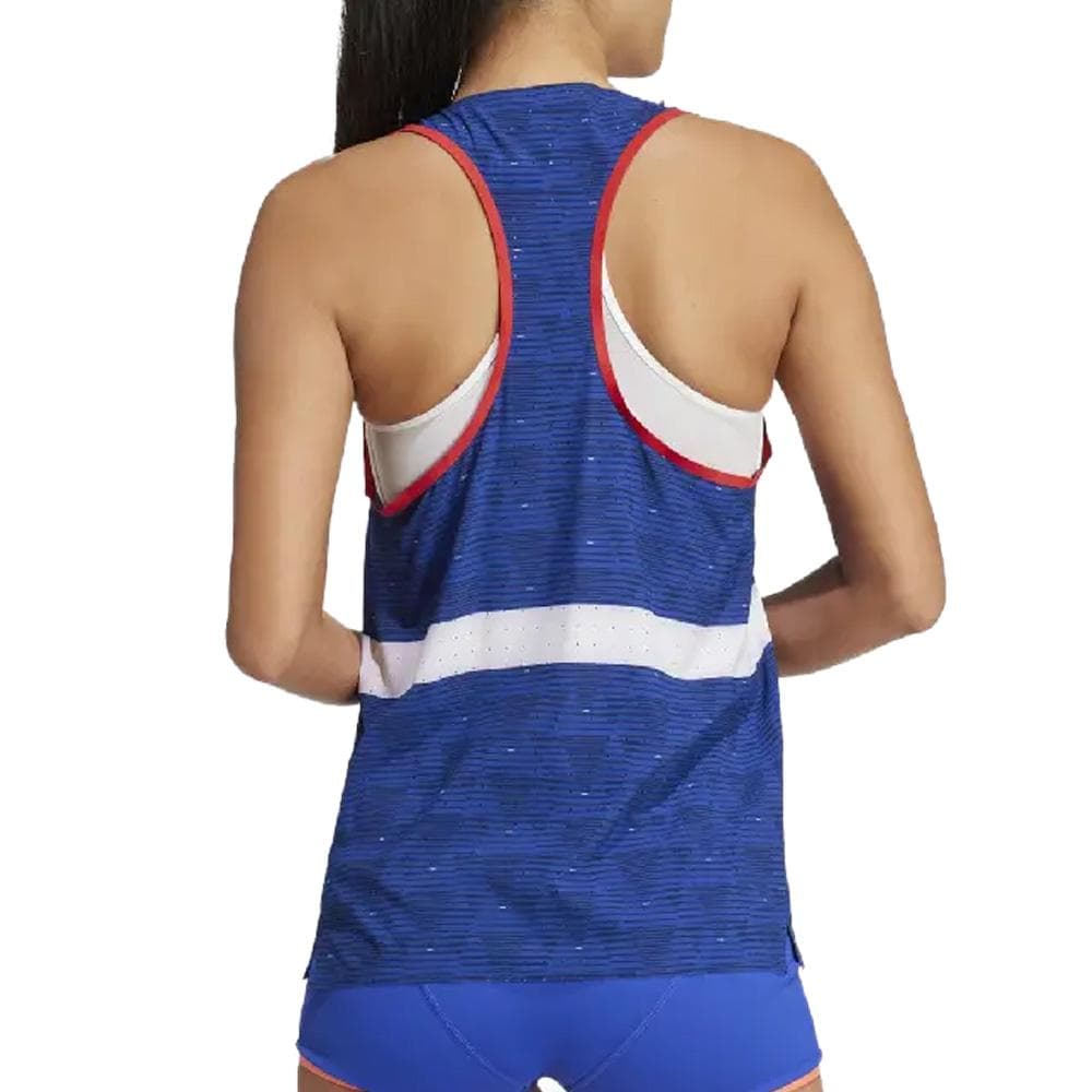 France Débardeur Athlétisme Bleu Femme Adidas Team F Tank 2