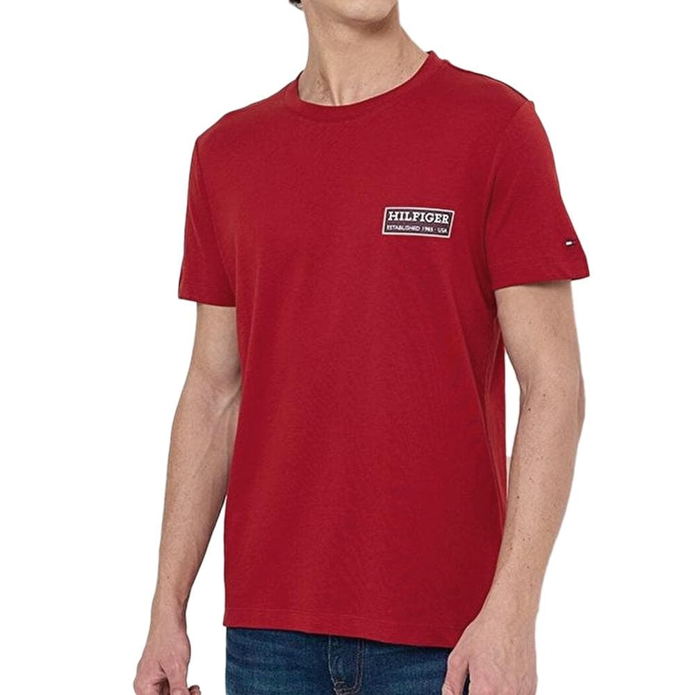 T-shirt Rouge Homme Tommy Hilfiger Printed 1
