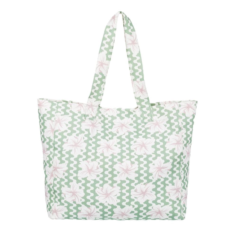 Tote Bag Vert à Fleurs Femme Roxy Anti Bad Vibes 3