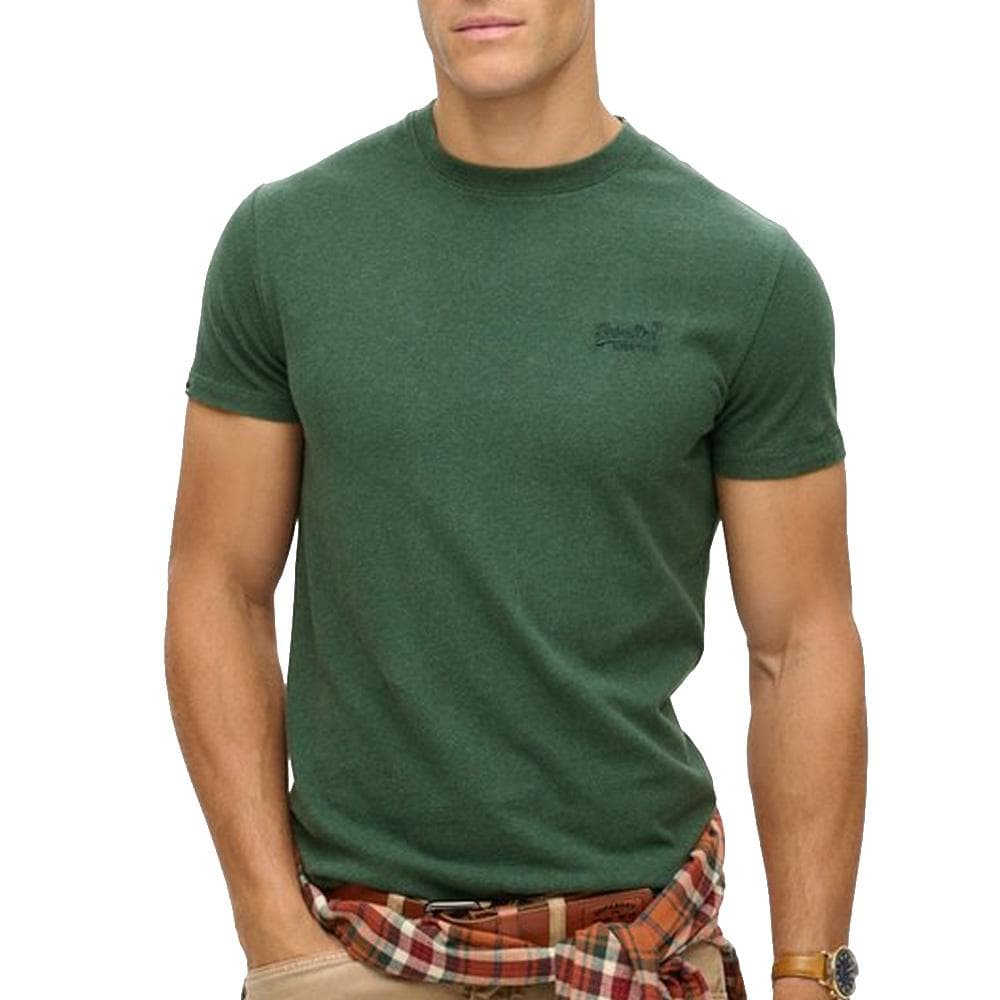 T-shirt Vert Foncé Homme Superdry Vintage LogoR6T 1
