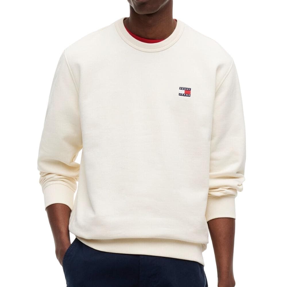 Sweat Beige Homme Tommy Hilfiger Badge Crewssop 1