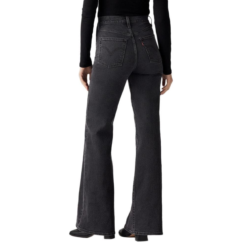 Jean Noir Femme Levi's Ribcage Bells Med Indigo A7503 2