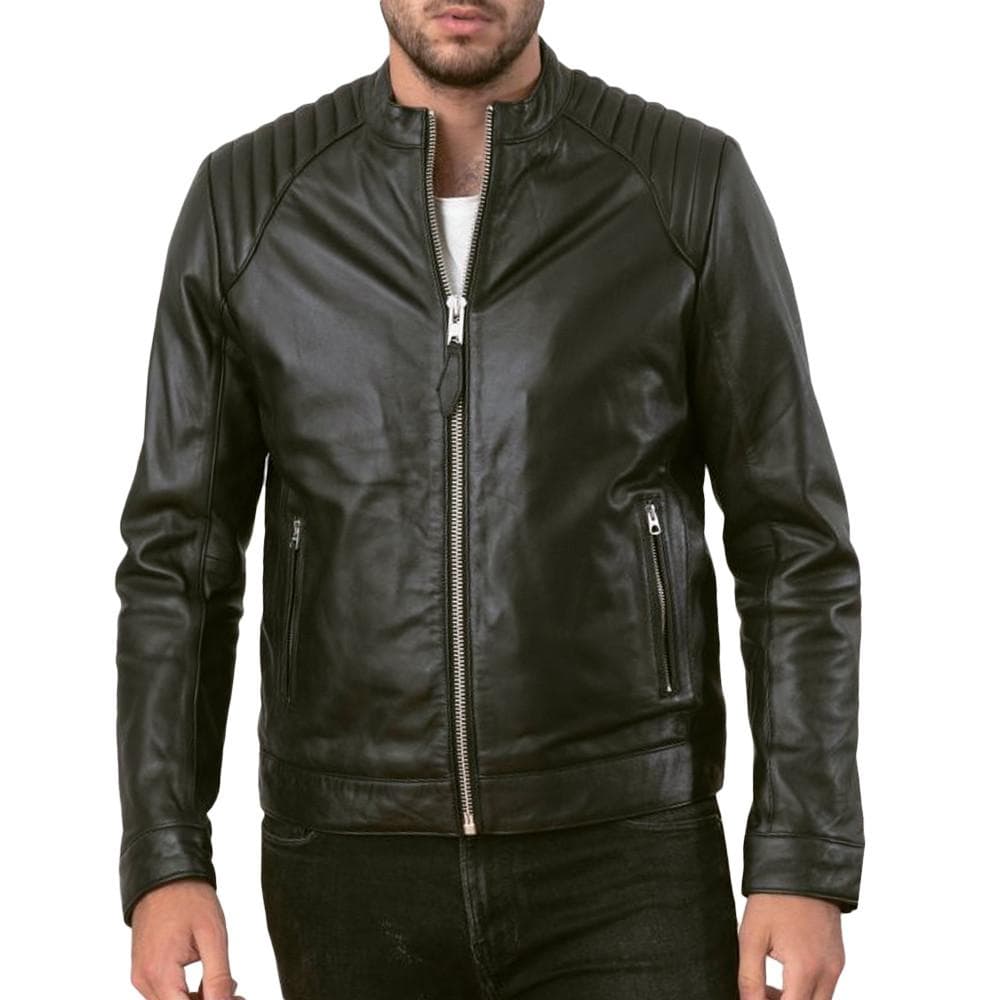 Blouson cuir Noir Homme Schott Biker Leather 1