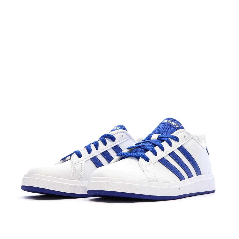 Baskets Blanc/Bleu Garçon Junior Adidas Grand Court 2.0 6