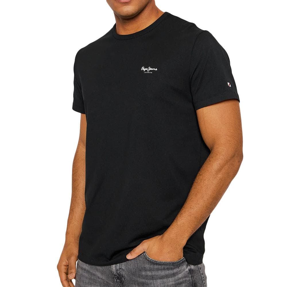 T-shirt Noir Homme Pepe Jeans Original Basic 1
