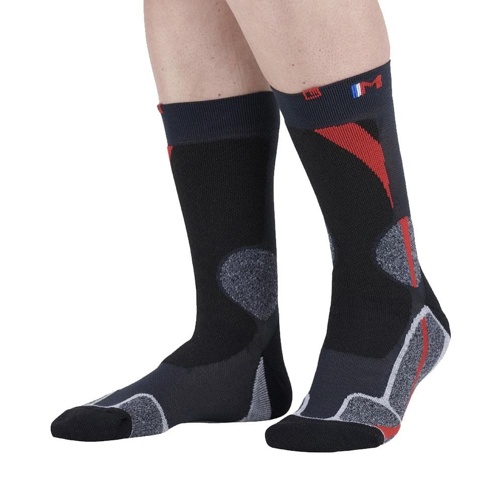 X1 Paire de Chaussettes Noir/Rouge Mixte Monnet Trek Expert 1