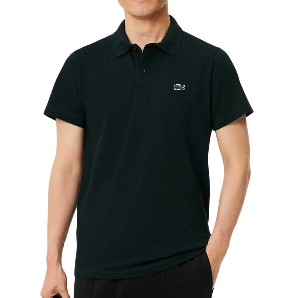Polo Noir Homme Lacoste Regular 1